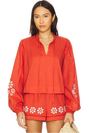 Ciao Lucia Salm Top in Red. - size L (also in M, S, XL)