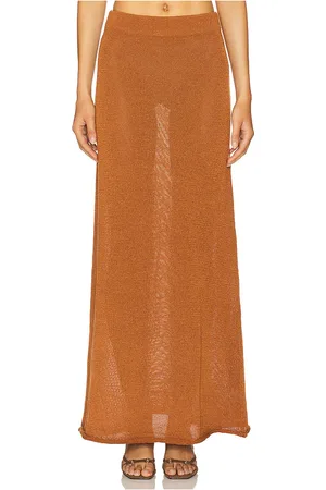 SNDYS Cali Maxi Skirt in Brick. - size M (also in S, XL, XS, XXS)