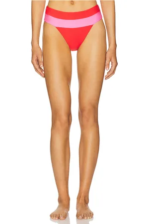 PQ Banded Bikini Bottom in Red. - size L (also in M, S)
