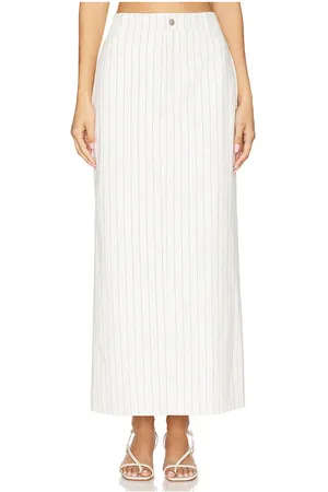 4th & Reckless Dionne Denim Pinstripe Skirt in . - size S (also in XS)