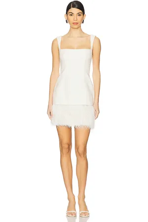 CLEA Cersie Mini Dress in Ivory. - size L (also in M, S, XS)