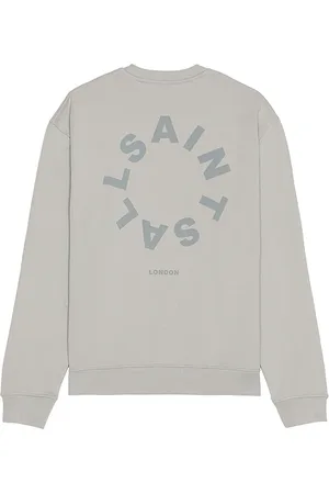 AllSaints Tierra Crew Neck Sweatshirt in Grey. - size L (also in M, S, XL/1X)