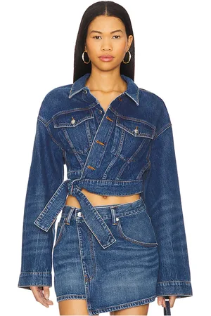 Alexander Wang Wrapped Trucker Jacket in Blue. - size L (also in M)