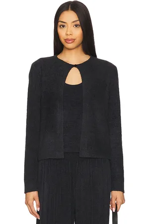 Barefoot Dreams CozyChic Ultra Light Striped Cardigan in . - size L (also in M, S, XL, XS)