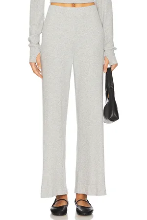 Michael Lauren Theoden Wide Leg Pant in Light Grey. - size L (also in M, S, XL, XS)
