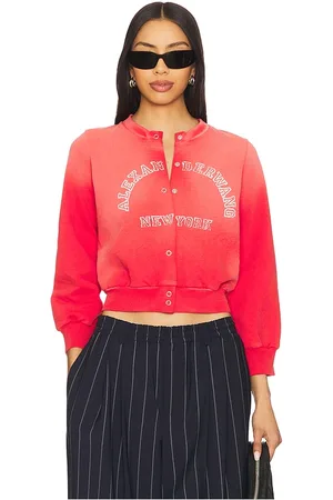 Alexander Wang Shrunken Cardigan Crewneck in Red. - size S (also in XS)