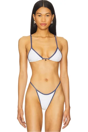 FAE X REVOLVE Lumi Bikini Top in White,Navy. - size M (also in XS)