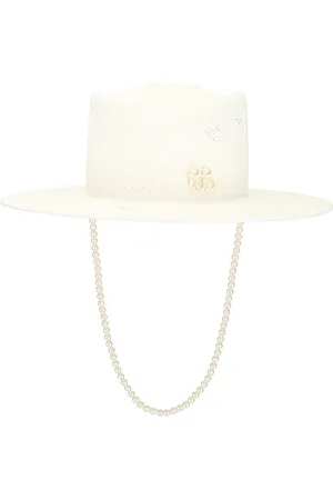 Ruslan Baginskiy Maxi-pearls Embellished Gambler Hat in . - size L (also in M)