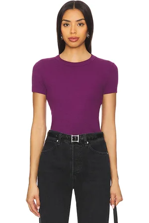 Cotton Citizen Verona Tee in Purple. - size L (also in M, S)