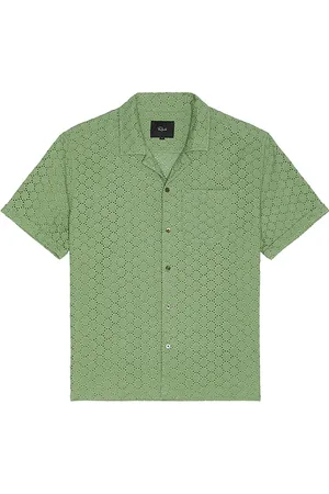Rails Tyler Button Down Camp Shirt in Green. - size L (also in M, S, XL/1X)