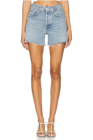 AGOLDE Parker Long Short in Blue. - size 23 (also in 24, 25, 26, 27, 28, 29, 30, 31, 32, 33, 34)