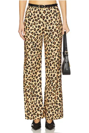 SIMON MILLER Pia Poplin Pant in Brown. - size 0 (also in 10, 2, 4, 8)
