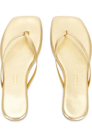 Tkees Square Toe Lily Sandal in Metallic Gold. - size 10 (also in 11, 5, 7, 8, 9)