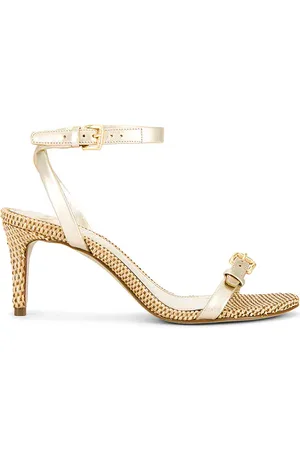 Schutz Aurora Mid Sandal in Metallic Gold. - size 10 (also in 6, 6.5, 7, 7.5, 8, 8.5, 9, 9.5)