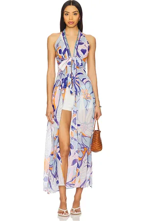 POUPETTE ST BARTH Caliz Maxi Dress in Blue. - size L/XL (also in M/L, S/M, XS/S)
