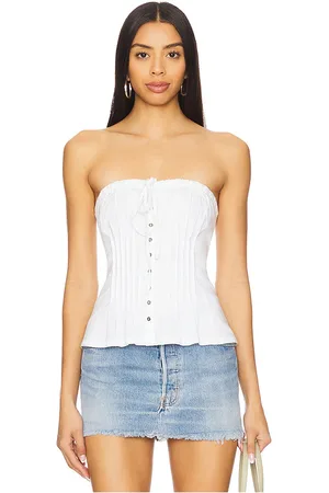 Free People Wink Wink Tube Top in Ivory. - size S (also in L, M, XS)