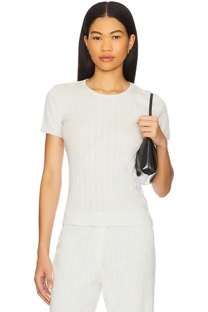 Leset Slim Fit Tee in Light Grey. - size L (also in M, S, XL, XS)