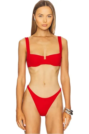 L*Space Mako Bikini Top in Red. - size L (also in S, XL, XS)