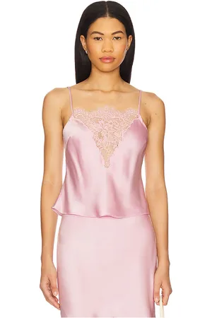 LOVESHACKFANCY Constantina Top in Blush. - size L (also in M, S, XL, XS)