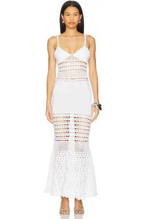 Retrofete Belize Dress in White. - size L (also in S, XL)