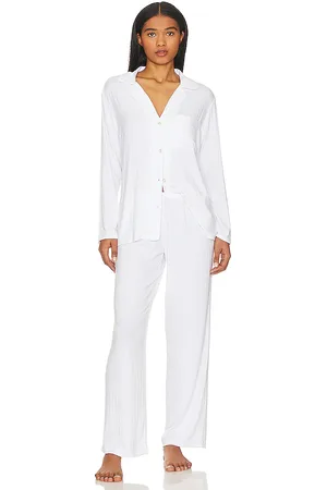 Eberjey Gisele Rib Long PJ Set in . - size L (also in M, S, XL, XS)