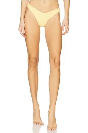 Peixoto Shelley Cheeky Bikini Bottom in Yellow. - size L (also in M, S, XL, XS)