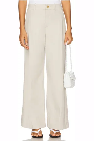 Spanx Stretch Twill Wide Leg Pant in Ivory. - size L (also in M, S, XL, XS)