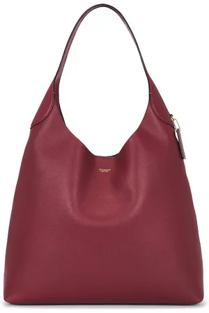 Coach Brooklyn Shoulder Bag 39 in Burgundy.