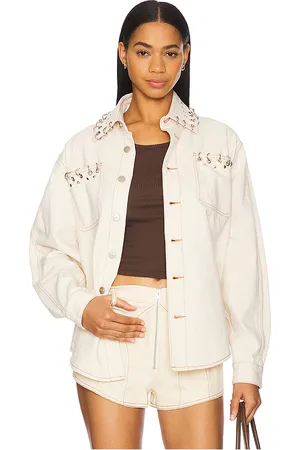 AKNVAS X REVOLVE Cam Denim Shirt With Modified Rings in . - size L (also in M, S, XL, XS)