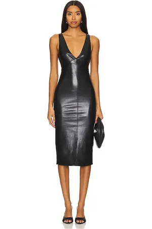 House of Harlow X REVOLVE Liv Faux Leather Midi Dress in . - size XS (also in XXS)