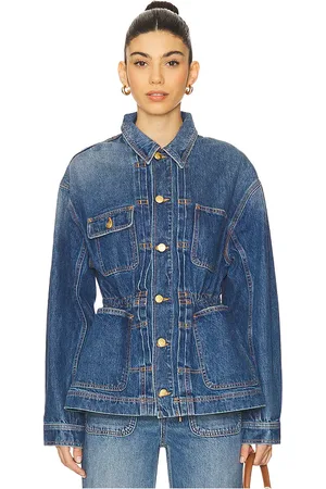 ULLA JOHNSON The Dylan Jacket in Blue. - size M (also in S, XL, XS)