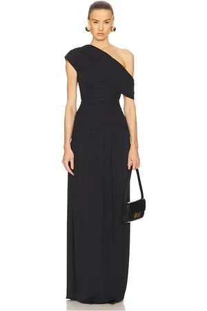 Helsa The Apolla Jersey Dress in Black. - size M (also in S, XS)