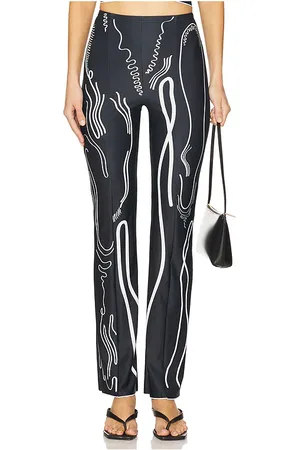 DI PETSA Venus Shell Lycra Trousers in Black. - size L (also in M, S, XS)