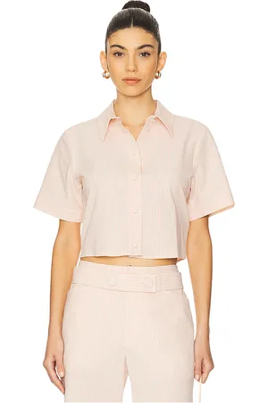 Frame The Seersucker Shirt in Pink,Ivory. - size L (also in M, S, XS)