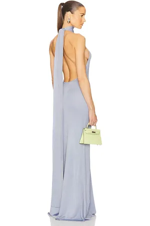 Helsa Novie Maxi Knit Dress in Baby Blue. - size L (also in M, S, XL)