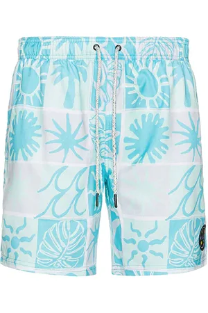 Maui and Sons Surf Sway Classic Swim Trunks in Baby Blue. - size L (also in M, S, XL/1X)