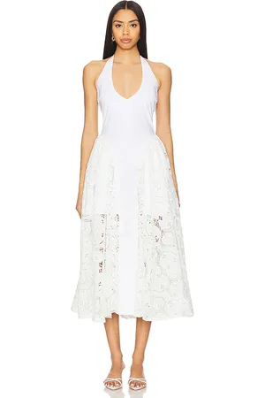 Delfi Hera Eyelet Long Dress in . - size M (also in S, XS)