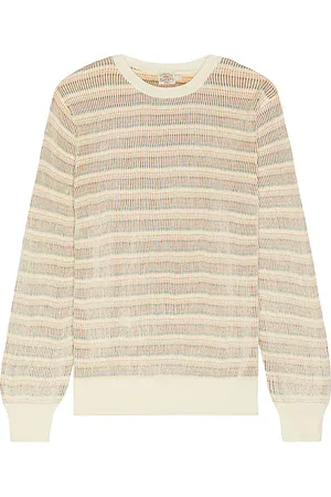 Faherty Sunwashed Crew Neck Sweater in Cream. - size L (also in M, S, XL/1X)