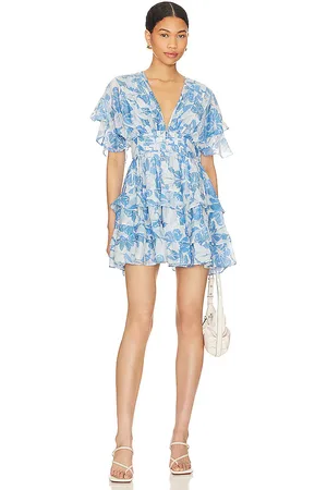 Tularosa Tate Mini Dress in Blue. - size L (also in M, S, XL, XS)