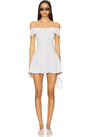 Frankies Bikinis Mae Mini Dress in White. - size M (also in XL)