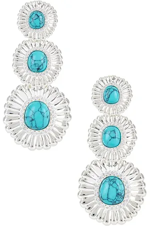 Retrofete Orabella Earring in Teal.