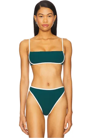 L*Space Hazel Bikini Top in Dark Green. - size L (also in M, S, XL, XS)