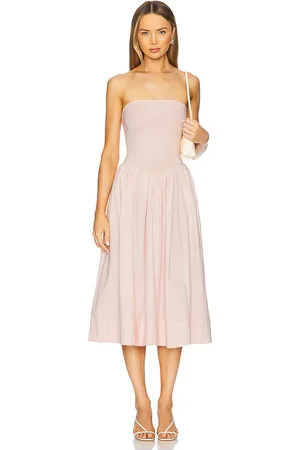 Free People X free-est Onda Tube Midi Dress in Blush. - size L (also in XL)