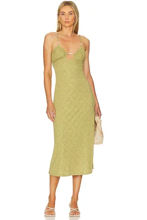 House of Harlow X Revolve Emily Midi Dress in Green. - size L (also in XL)