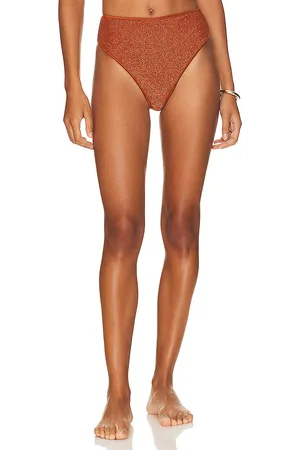 Tularosa Juno High Waist Bottom in Metallic Copper. - size M (also in XS)