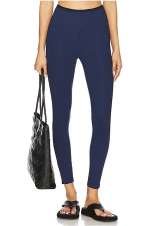 YEAR OF OURS Ribbed Track Legging in Navy. - size L (also in M, S)