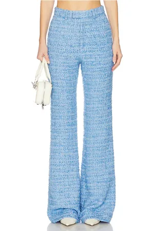Sau Lee Asha Tweed Pant in Blue. - size 0 (also in 00, 2, 4, 6, 8)