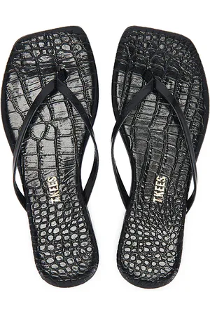 Tkees Square Toe Lily Sandal in Black. - size 10 (also in 7, 8, 9)