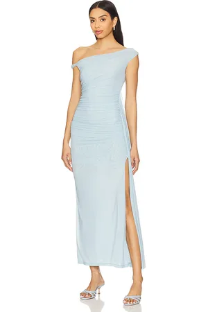 Bardot Layana Asymmetrical Dress in Baby Blue. - size M (also in S, XL)