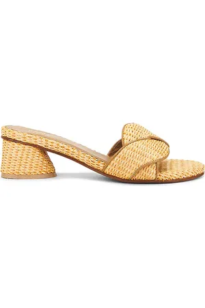 KAANAS Sierra Braided Basketweave Sandals in Brown. - size 10 (also in 5, 6, 7, 8, 9)